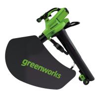 Воздуходув-пылесос Greenworks GD40BV 40V (370 км/ч) бесщеточный аккумуляторный