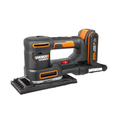 Виброшлифмашина WORX WX820 20В (10000 кол/мин) аккумуляторная