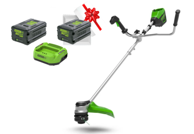 Триммер аккумуляторный Greenworks GD60BCB, 60V (40 см) бесщеточный с велосипедной ручкой, без АКБ и ЗУ