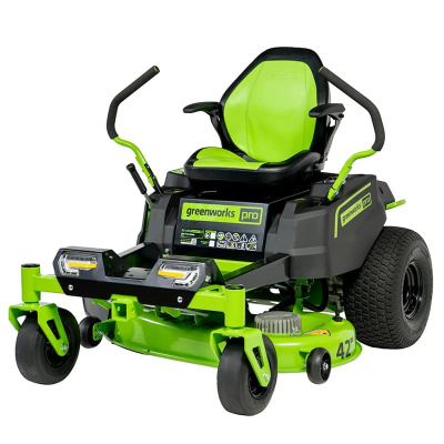Газонокосилка с сиденьем Greenworks Zero Turn CrossoverT GC82ZT107 82V (107 см) бесщеточная аккумуляторная